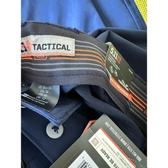 NWT 511Tactital Men's Black Enduro Flex Slim Fit Bravo Pants Size 34W 36L - Picture 5 of 5